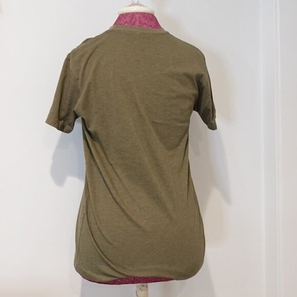 BOO BERRY Flannel Ghost Appliqued on an Olive-green Size S T shirt - Picture 3 of 7